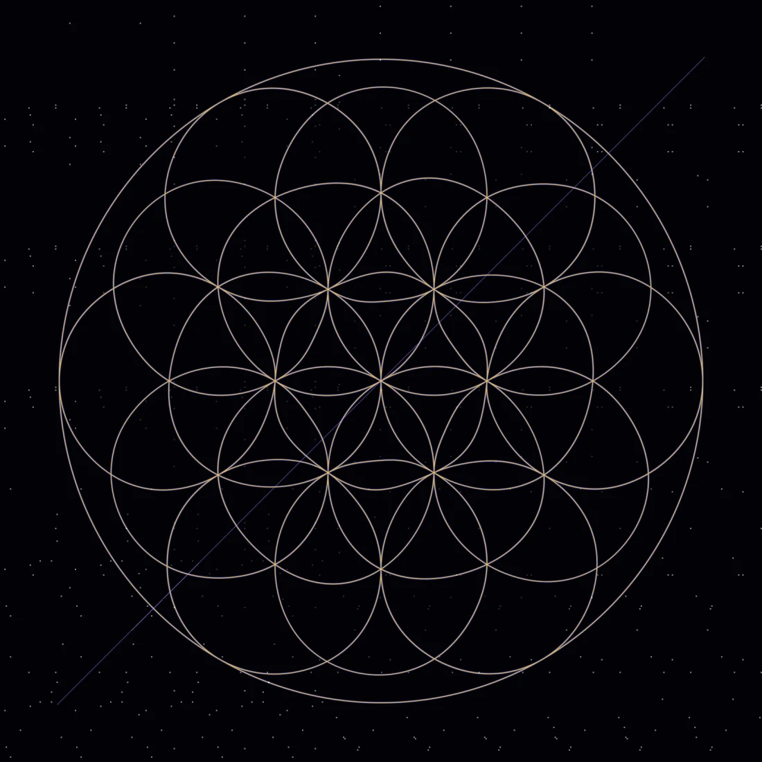 XY mode: Flower of Life at 528 Hz