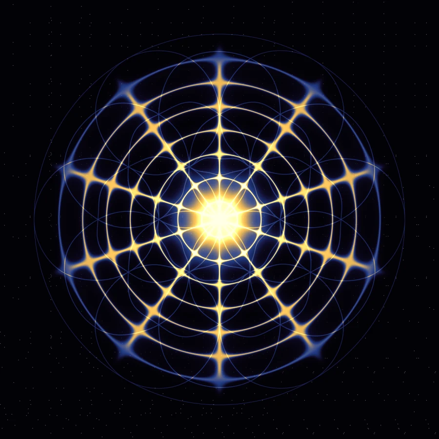 285 Hz in Mandala mode, Flower of Life layer