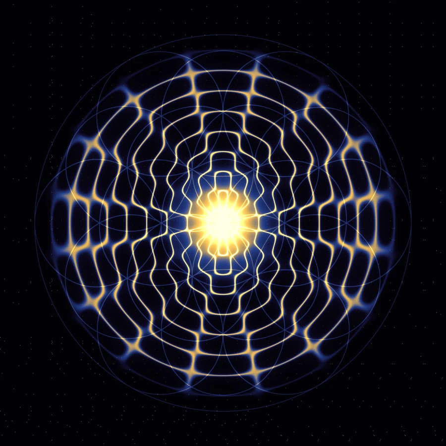 396 Hz in Mandala mode, Flower of Life layer